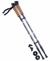 палки для скандинавской ходьбы berger forester, 67-135 см, 3-секционные, серый/чёрный