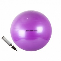 набор 75 см (мяч гимнастический + насос) body form bf-gbp01 фиолетовый