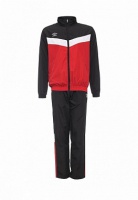 костюм спортивный umbro unity lined suit брюки прямые 463115 (261) красн/чер/бел.